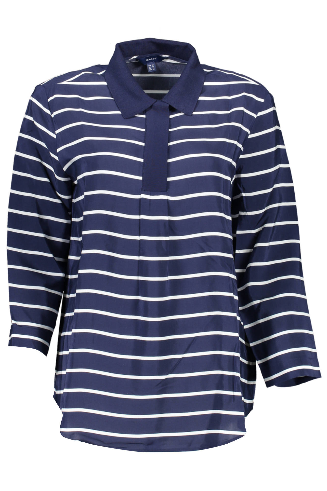 POLO FEMME GANT BLEU MANCHES 3/4 - GANT