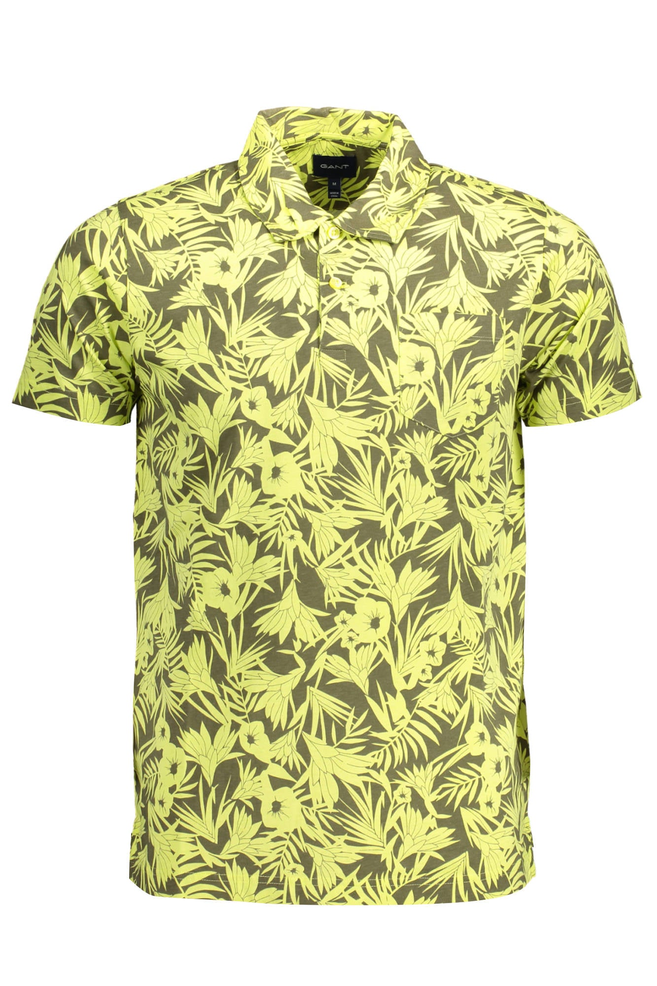 GANT JAUNE POLO MANCHES COURTES HOMME - GANT