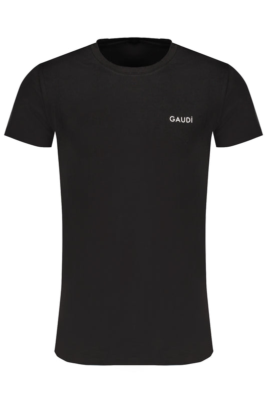 T-SHIRT NOIR À MANCHES COURTES POUR HOMME GAUDÌ - GAUDÌ