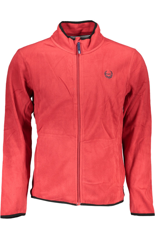 SWEAT-SHIRT ZIPPÉ ROUGE GIAN MARCO VENTURI POUR HOMME - GIAN MARCO VENTURI