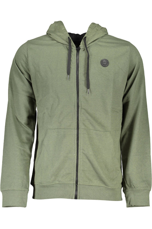 SWEAT-SHIRT ZIPPÉ POUR HOMME GIAN MARCO VENTURI VERT - GIAN MARCO VENTURI