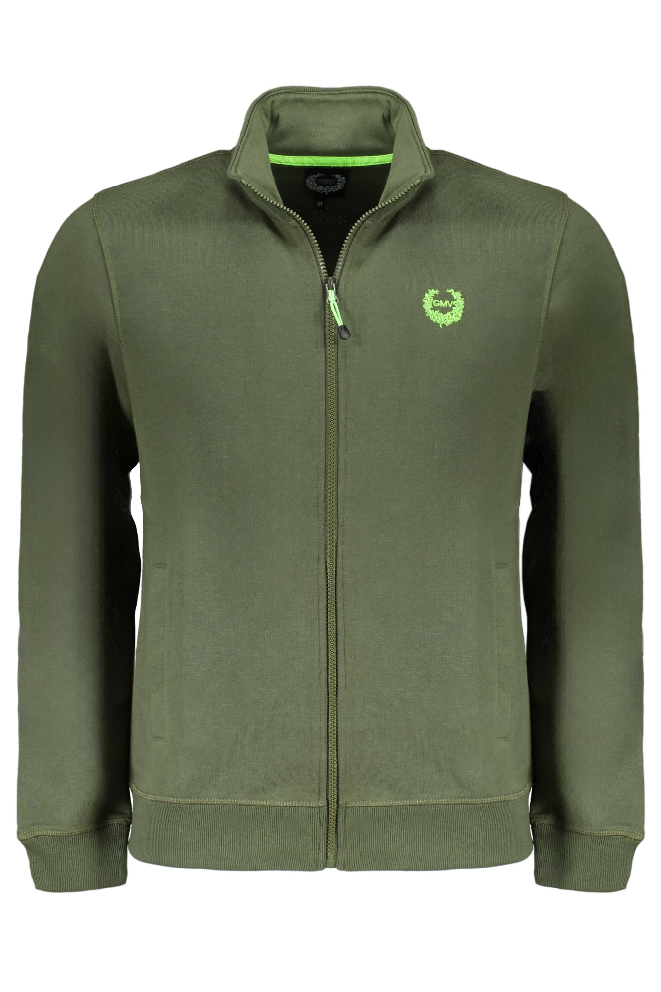 SWEAT-SHIRT ZIPPÉ HOMME GIAN MARCO VENTURI VERT - GIAN MARCO VENTURI