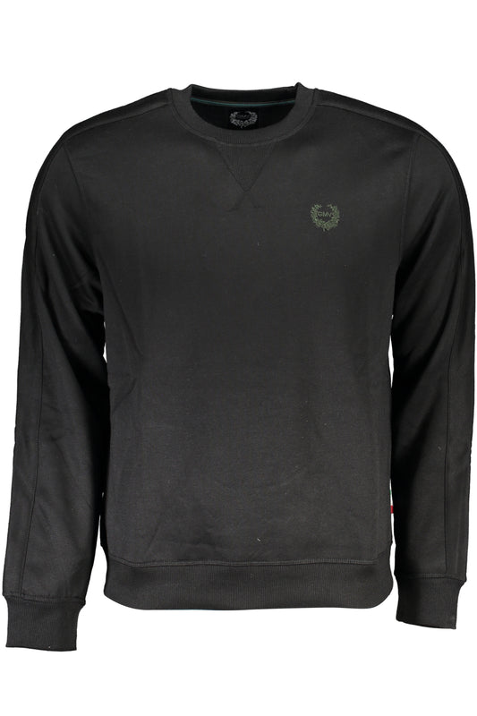 SWEAT-SHIRT SANS FERMETURE ÉCLAIR NOIR GIAN MARCO VENTURI POUR HOMMES - GIAN MARCO VENTURI