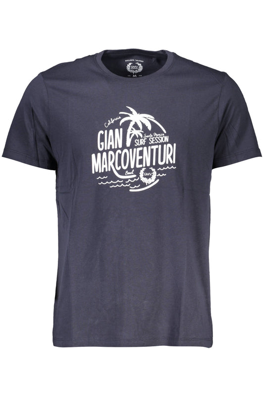 GIAN MARCO VENTURI T-SHIRT MANCHES COURTES HOMME BLEU - GIAN MARCO VENTURI