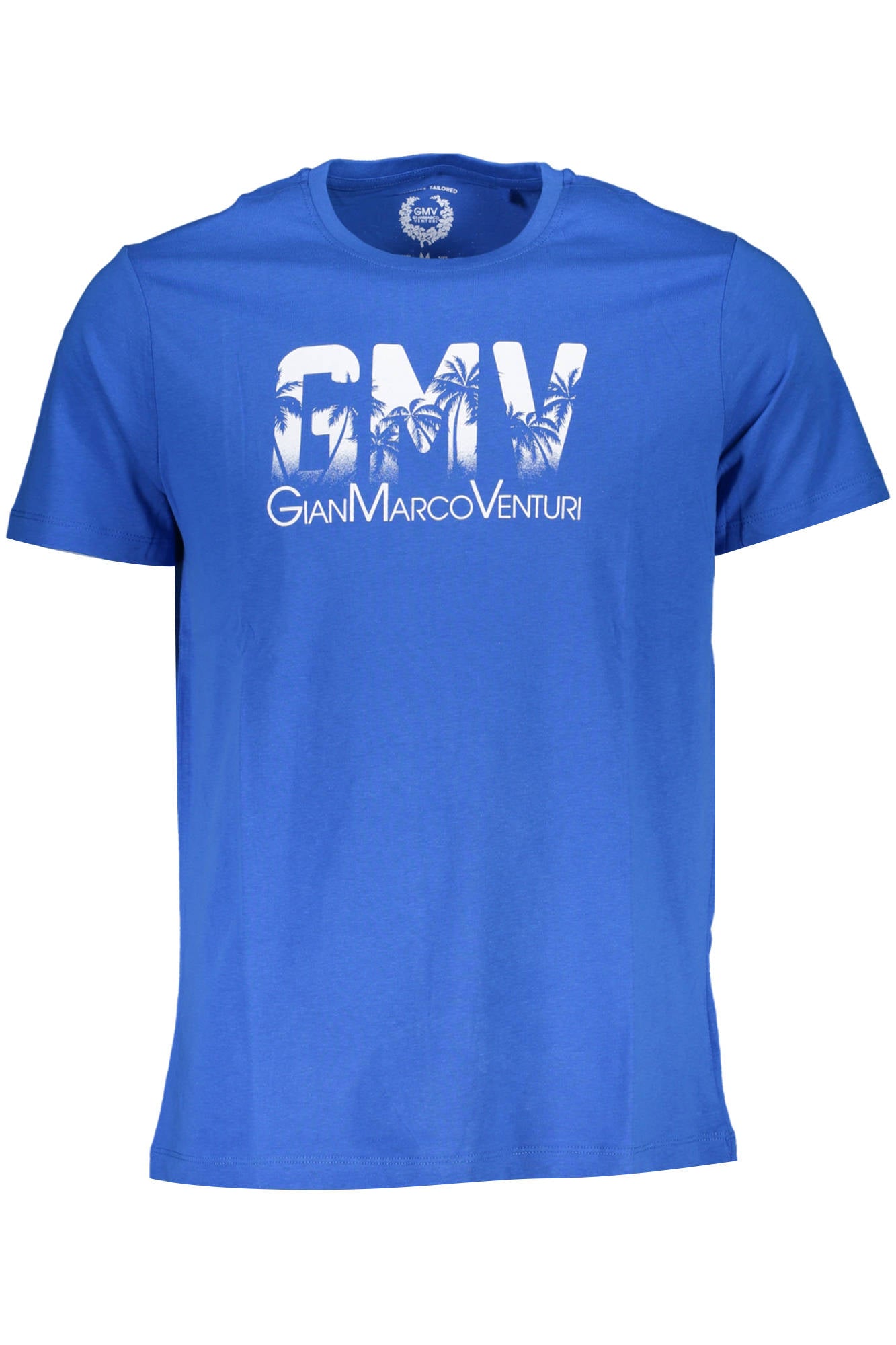 T-SHIRT MANCHES COURTES GIAN MARCO VENTURI BLEU POUR HOMME - GIAN MARCO VENTURI