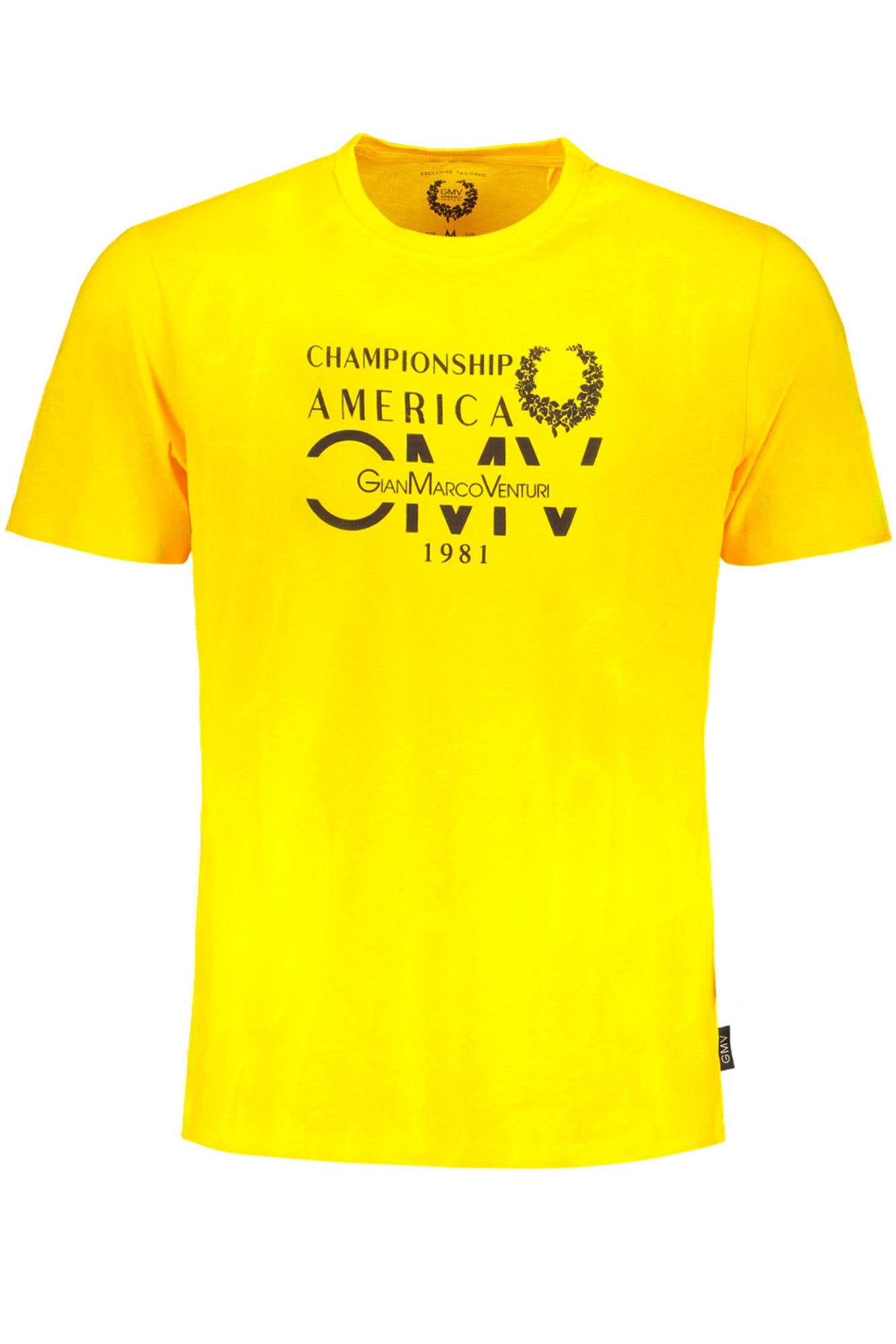 T-SHIRT MANCHES COURTES HOMME GIAN MARCO VENTURI JAUNE - GIAN MARCO VENTURI