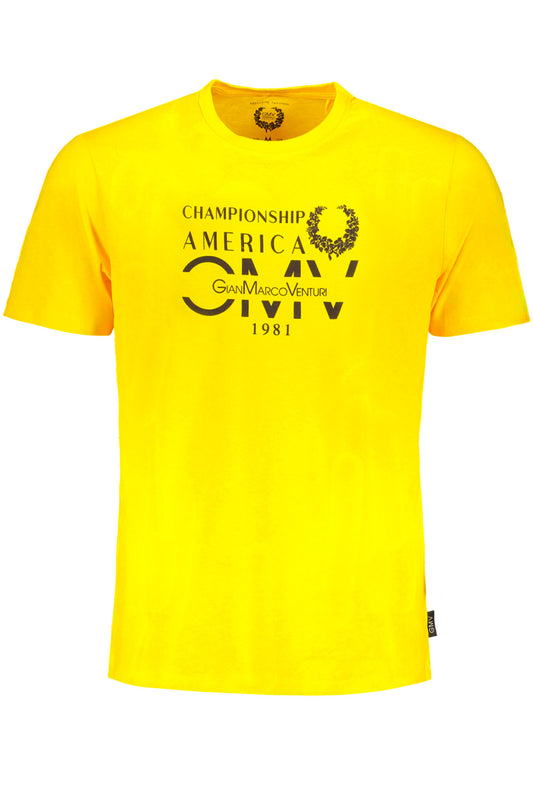 T-SHIRT MANCHES COURTES HOMME GIAN MARCO VENTURI JAUNE - GIAN MARCO VENTURI