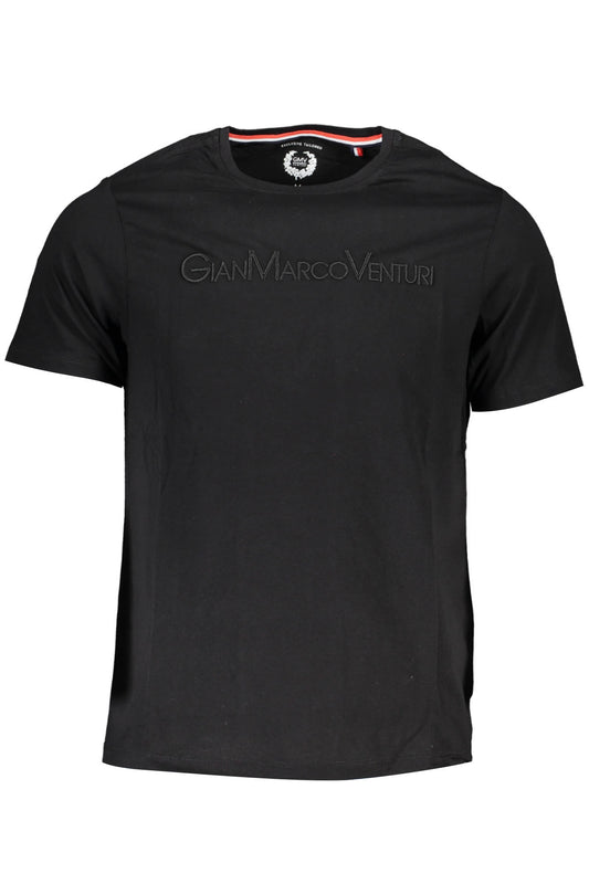 GIAN MARCO VENTURI T-SHIRT MANCHES COURTES HOMME NOIR - GIAN MARCO VENTURI