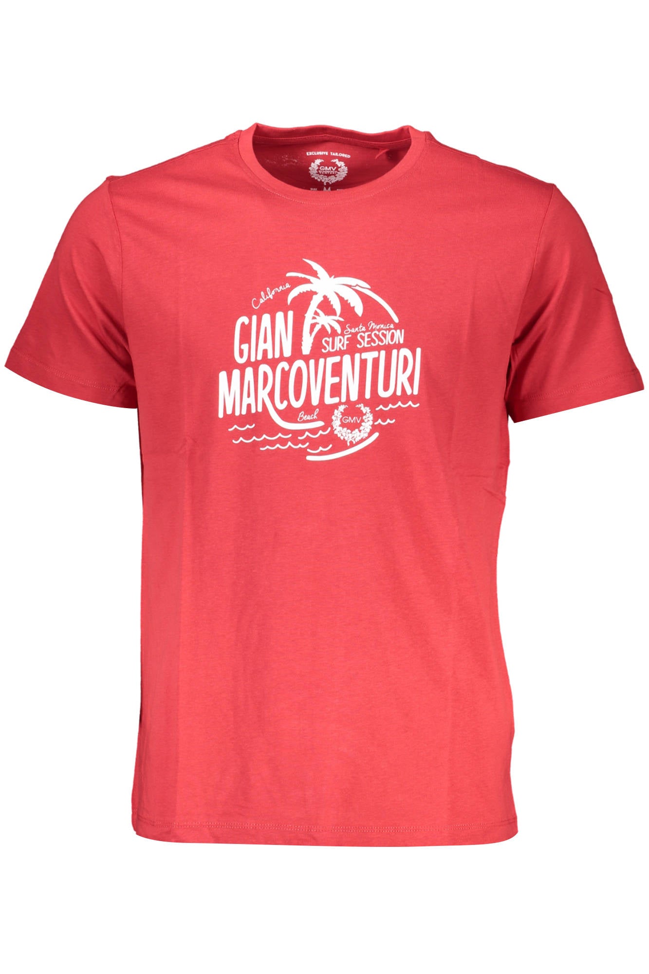 GIAN MARCO VENTURI T-SHIRT MANCHES COURTES HOMME ROUGE - GIAN MARCO VENTURI