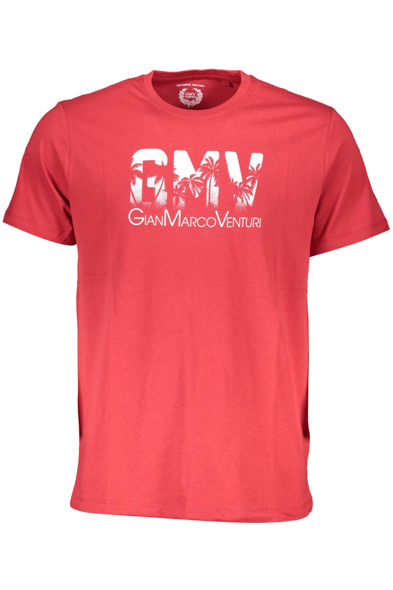 T-SHIRT À MANCHES COURTES POUR HOMME GIAN MARCO VENTURI ROUGE - GIAN MARCO VENTURI