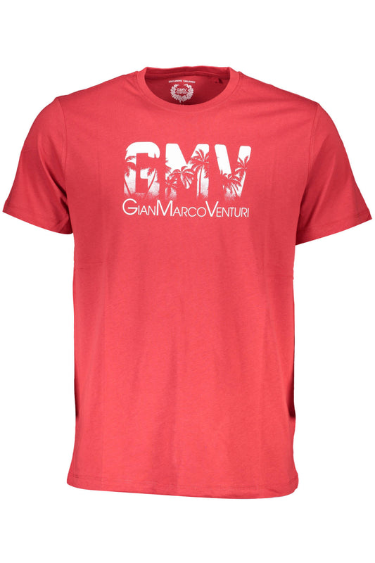 T-SHIRT À MANCHES COURTES POUR HOMME GIAN MARCO VENTURI ROUGE - GIAN MARCO VENTURI