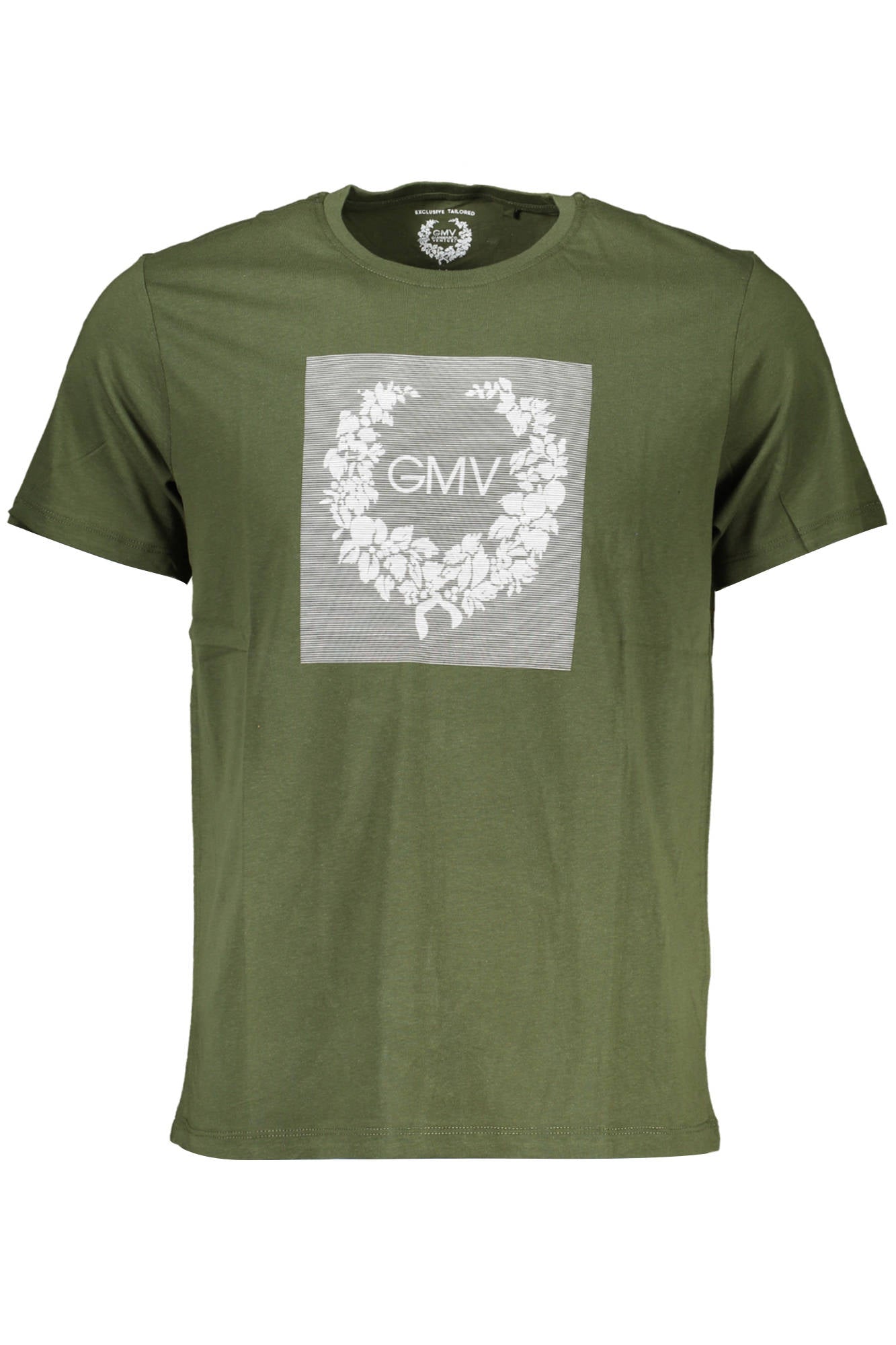 T-SHIRT À MANCHES COURTES POUR HOMME GIAN MARCO VENTURI VERT - GIAN MARCO VENTURI