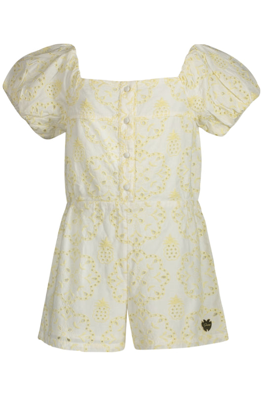 ROBE COURTE EN JEANS GUESS FILLE JAUNE - GUESS JEANS