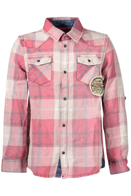 CHEMISE À MANCHES LONGUES GUESS JEANS ENFANT ROUGE - GUESS JEANS
