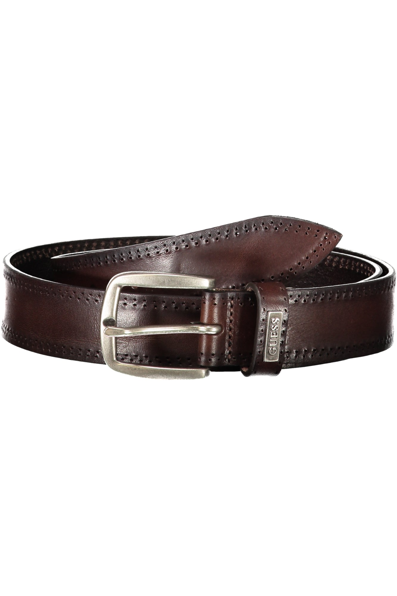 CEINTURE EN CUIR GUESS JEANS HOMME MARRON - GUESS JEANS