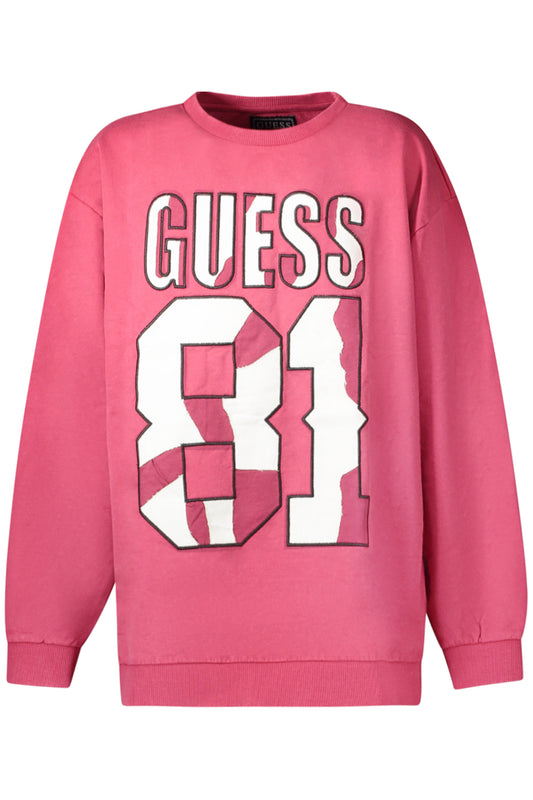 SWEAT-SHIRT GUESS JEANS SANS ZIP ENFANT ROUGE - GUESS JEANS
