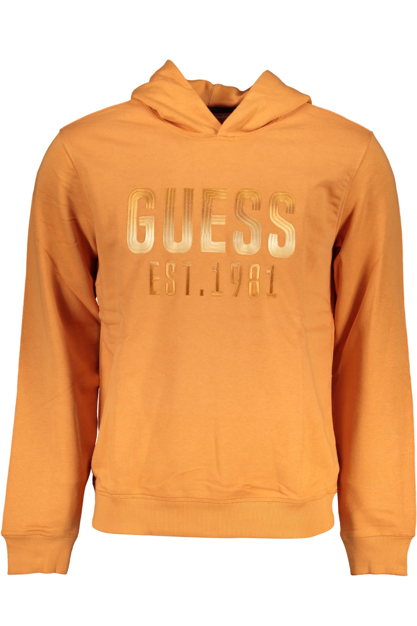 GUESS JEANS SWEAT-SHIRT SANS FERMETURE ÉCLAIR ORANGE POUR HOMMES - GUESS JEANS