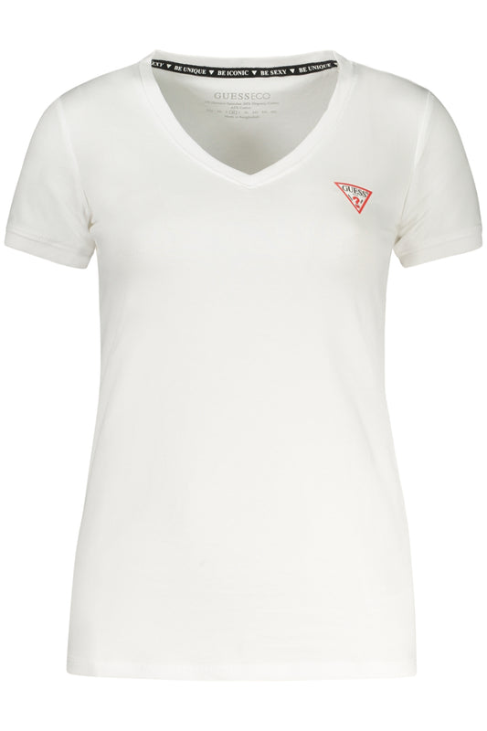 GUESS JEANS T-SHIRT À MANCHES COURTES FEMME BLANC - GUESS JEANS