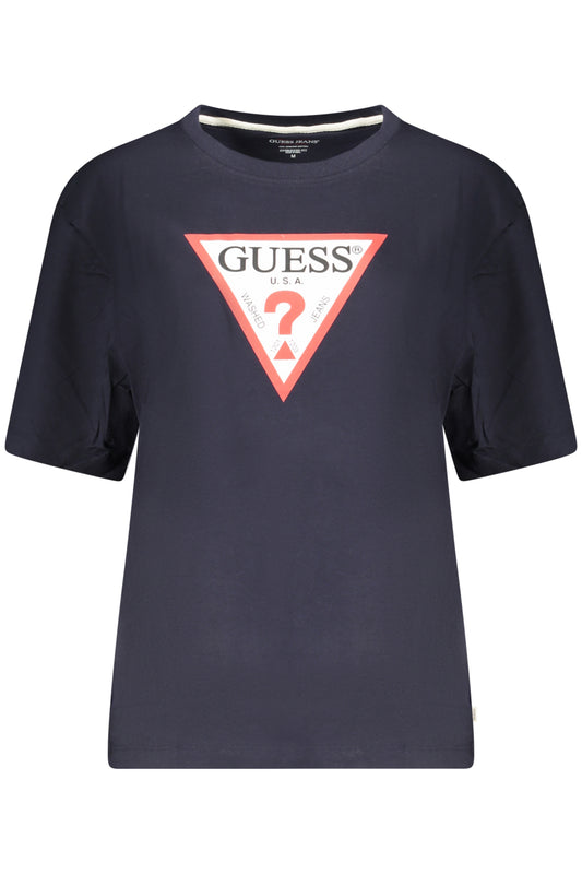 T-SHIRT À MANCHES COURTES FEMME GUESS JEANS BLEU - GUESS JEANS