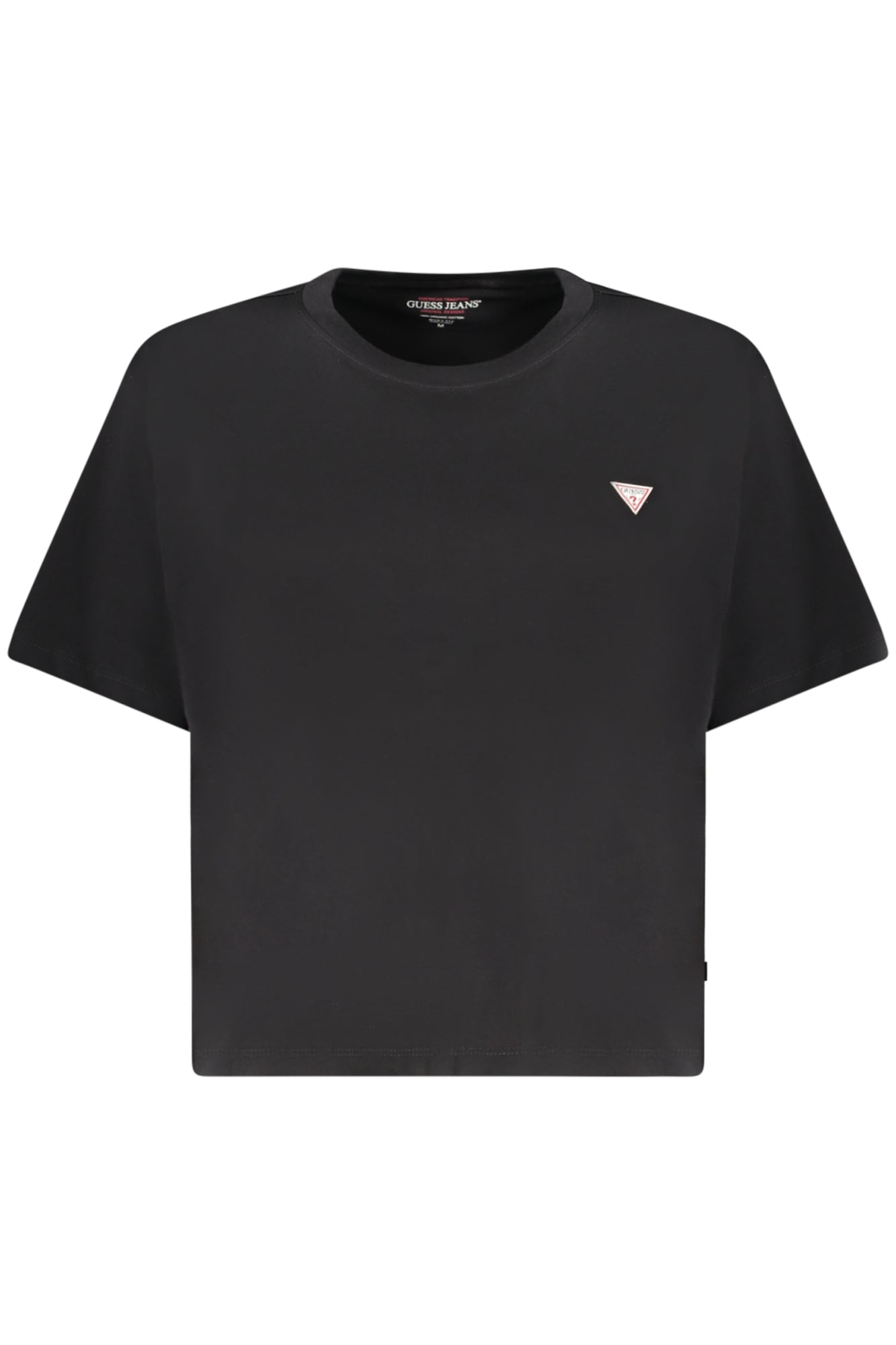 T-SHIRT À MANCHES COURTES FEMME GUESS JEANS NOIR - GUESS JEANS