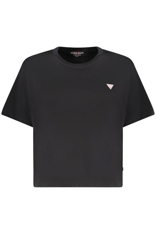 T-SHIRT À MANCHES COURTES FEMME GUESS JEANS NOIR - GUESS JEANS