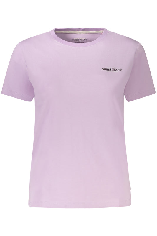 T-SHIRT À MANCHES COURTES GUESS JEANS POUR FEMME VIOLET - GUESS JEANS