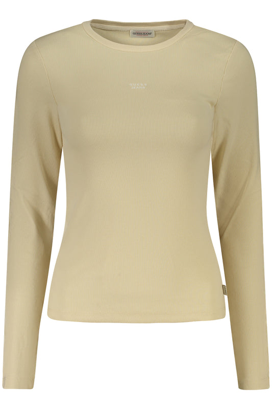 T-SHIRT FEMME À MANCHES LONGUES GUESS JEANS BEIGE - GUESS JEANS