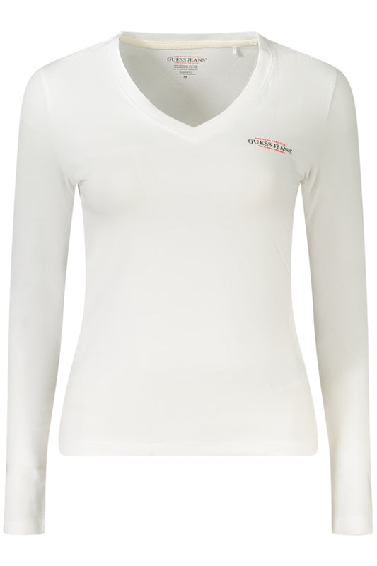 T-SHIRT À MANCHES LONGUES FEMME GUESS JEANS BLANC - GUESS JEANS