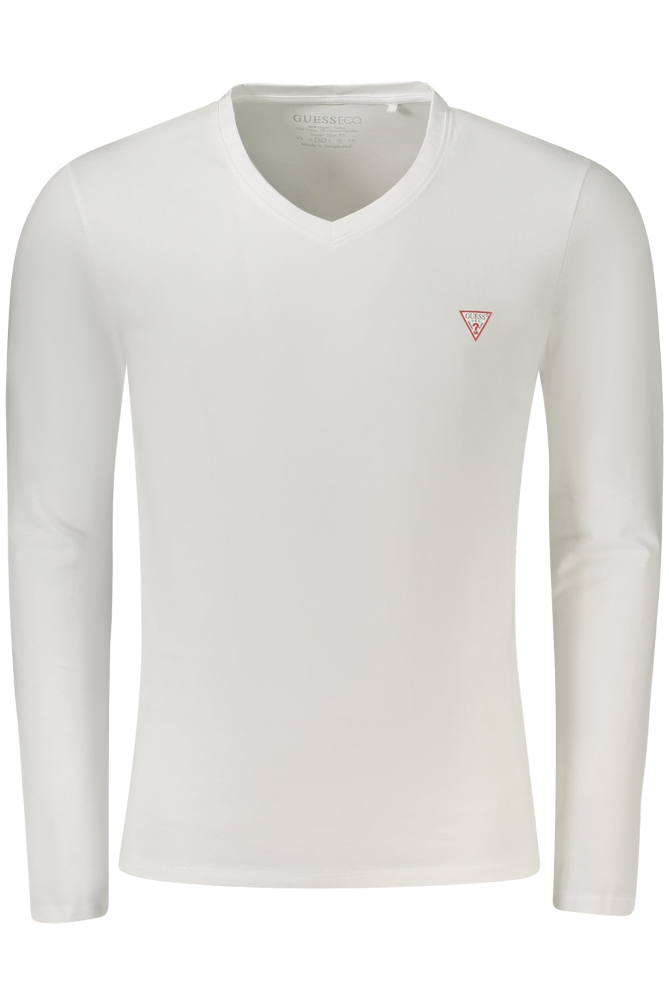 T-SHIRT MANCHES LONGUES GUESS JEANS HOMME BLANC - GUESS JEANS