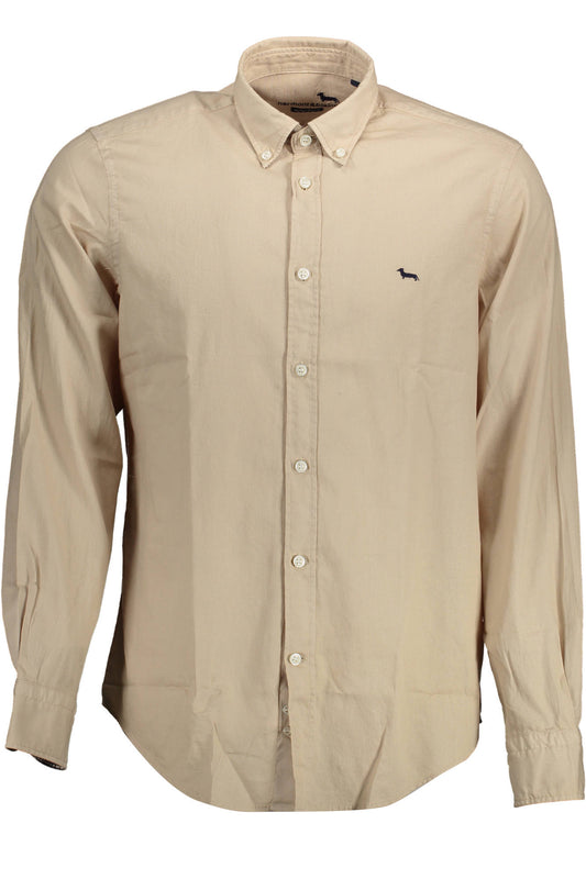HARMONT &amp; BLAINE CHEMISE À MANCHES LONGUES HOMME BEIGE - HARMONT &amp; BLAINE
