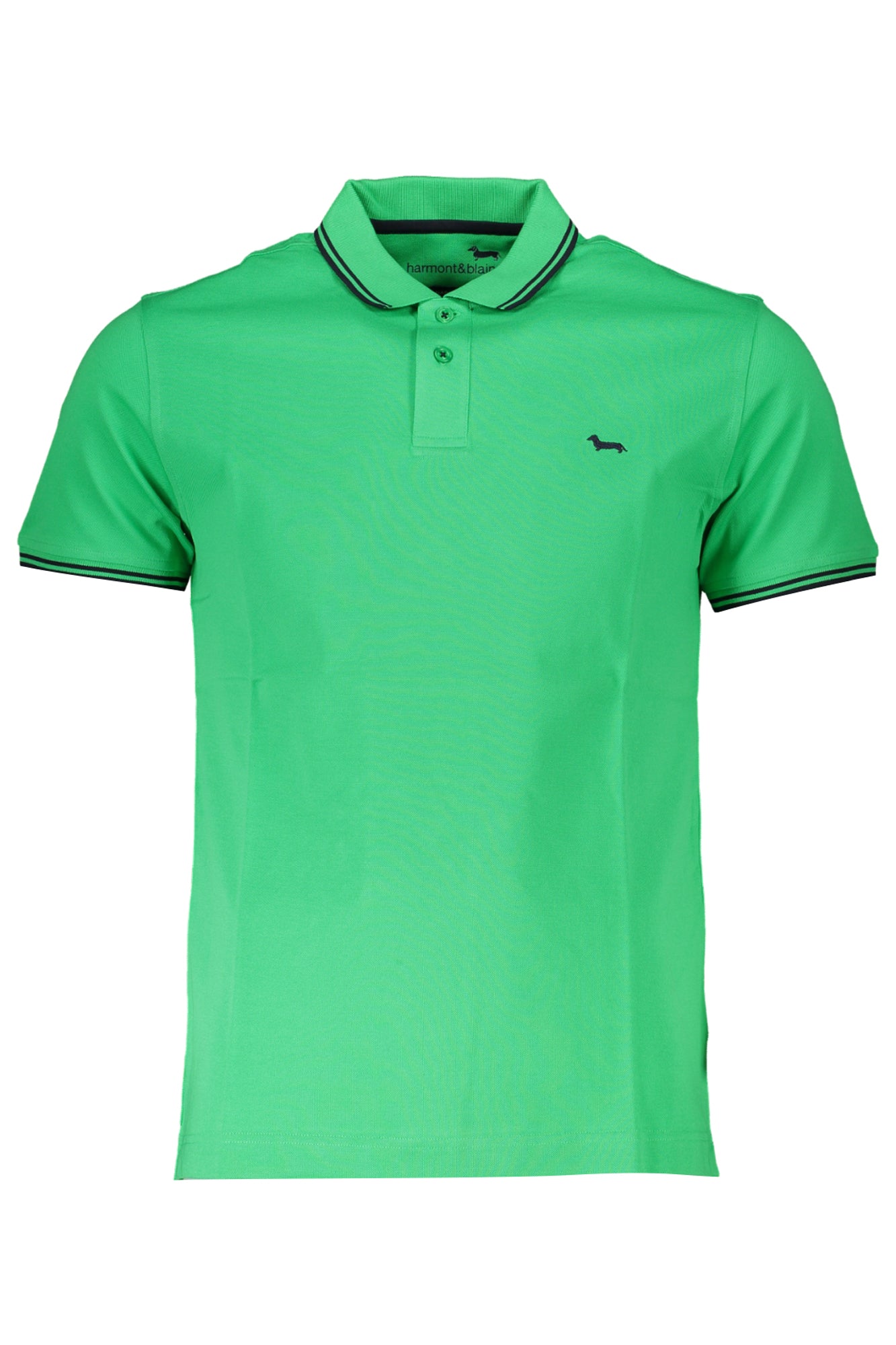 POLO HARMONT &amp; BLAINE MANCHES COURTES HOMME VERT - HARMONT &amp; BLAINE