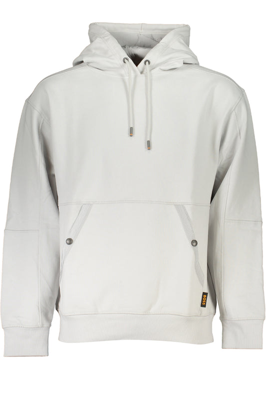 SWEAT-SHIRT SANS FERMETURE ÉCLAIR POUR HOMME HUGO BOSS GRIS - BOSS