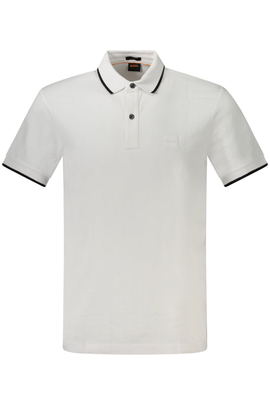 POLO HUGO BOSS MANCHES COURTES HOMME BLANC - BOSS