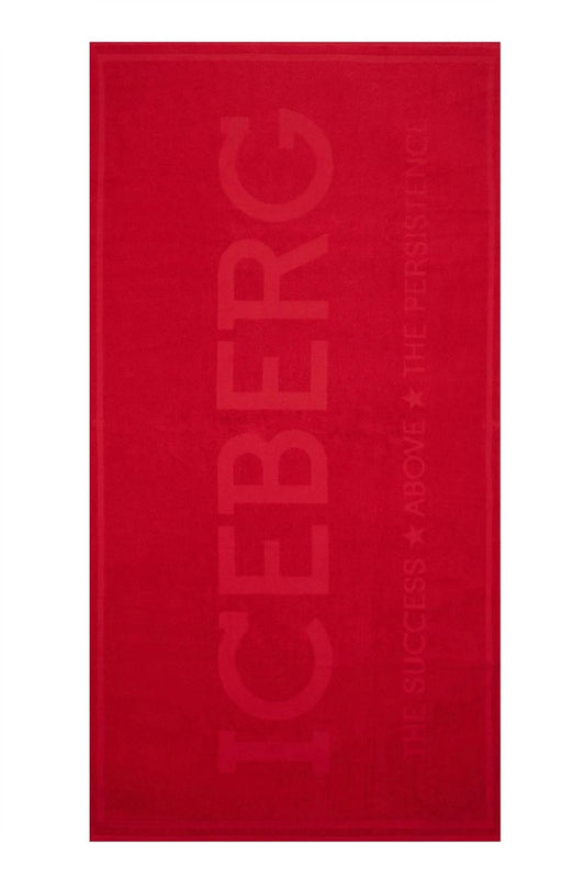 SERVIETTE DE PLAGE ROUGE POUR HOMMES ICEBERG - ICEBERG