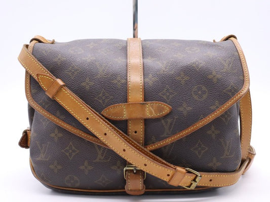 Louis Vuitton Saumur 30 Toile Monogram Sac Bandoulière Vintage 1992