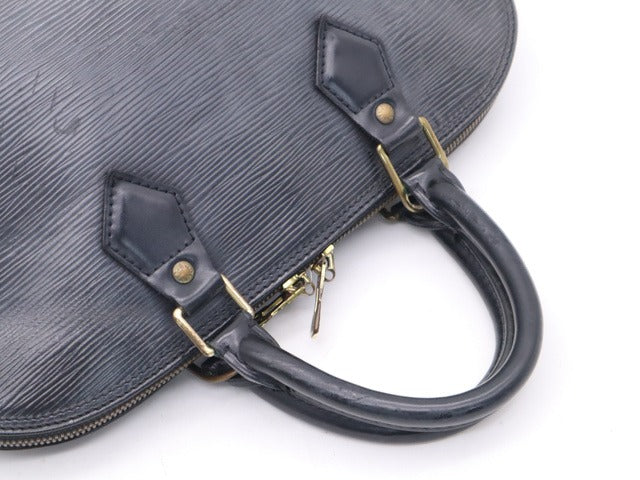 Louis Vuitton Alma PM Cuir Épi Noir Sac à Main Vintage 2001