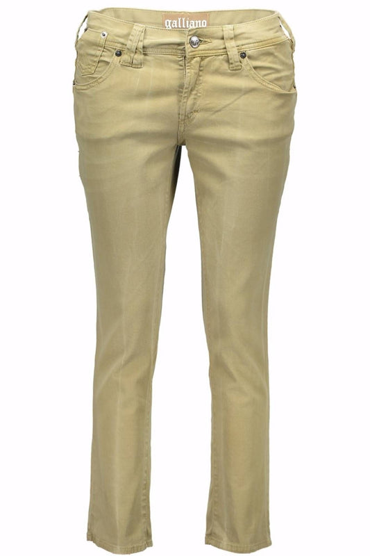 PANTALON FEMME JOHN GALLIANO PINOCCHIETTO VERT - JOHN GALLIANO