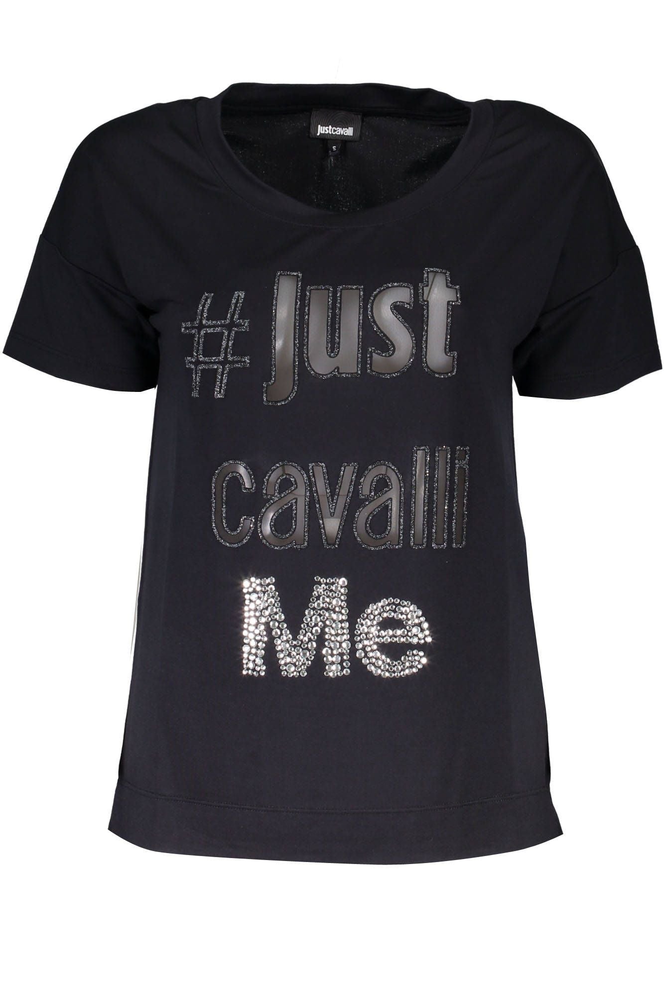 JUST CAVALLI T-SHIRT À MANCHES COURTES FEMME NOIR - JUST CAVALLI