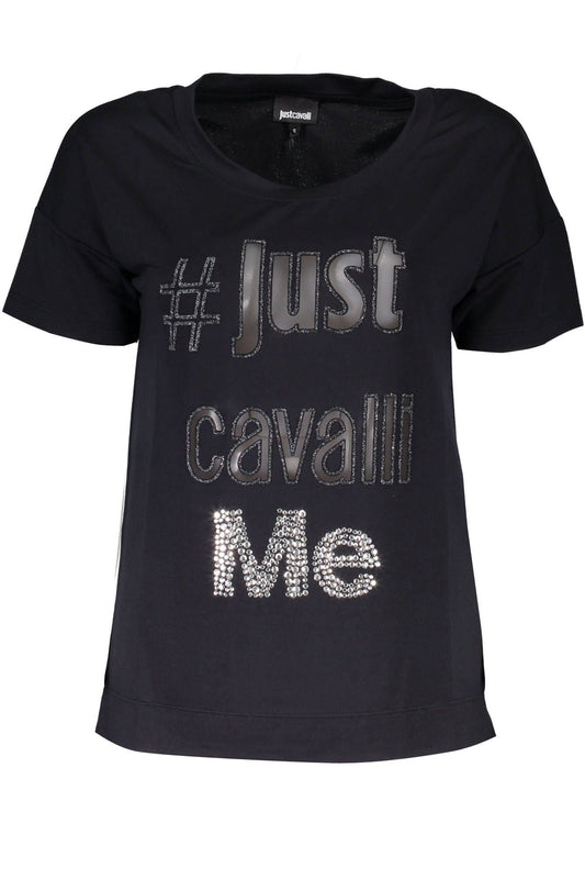 JUST CAVALLI T-SHIRT À MANCHES COURTES FEMME NOIR - JUST CAVALLI