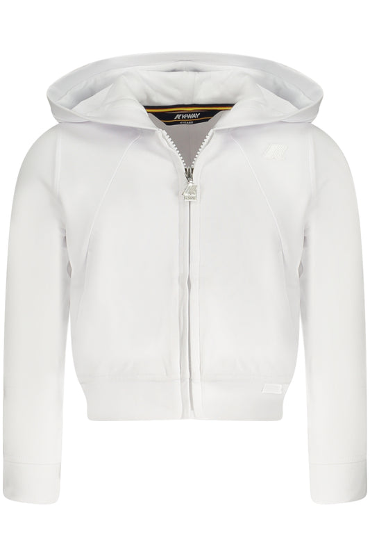 SWEAT-SHIRT ZIPPÉ K-WAY POUR FILLE BLANC - K-WAY