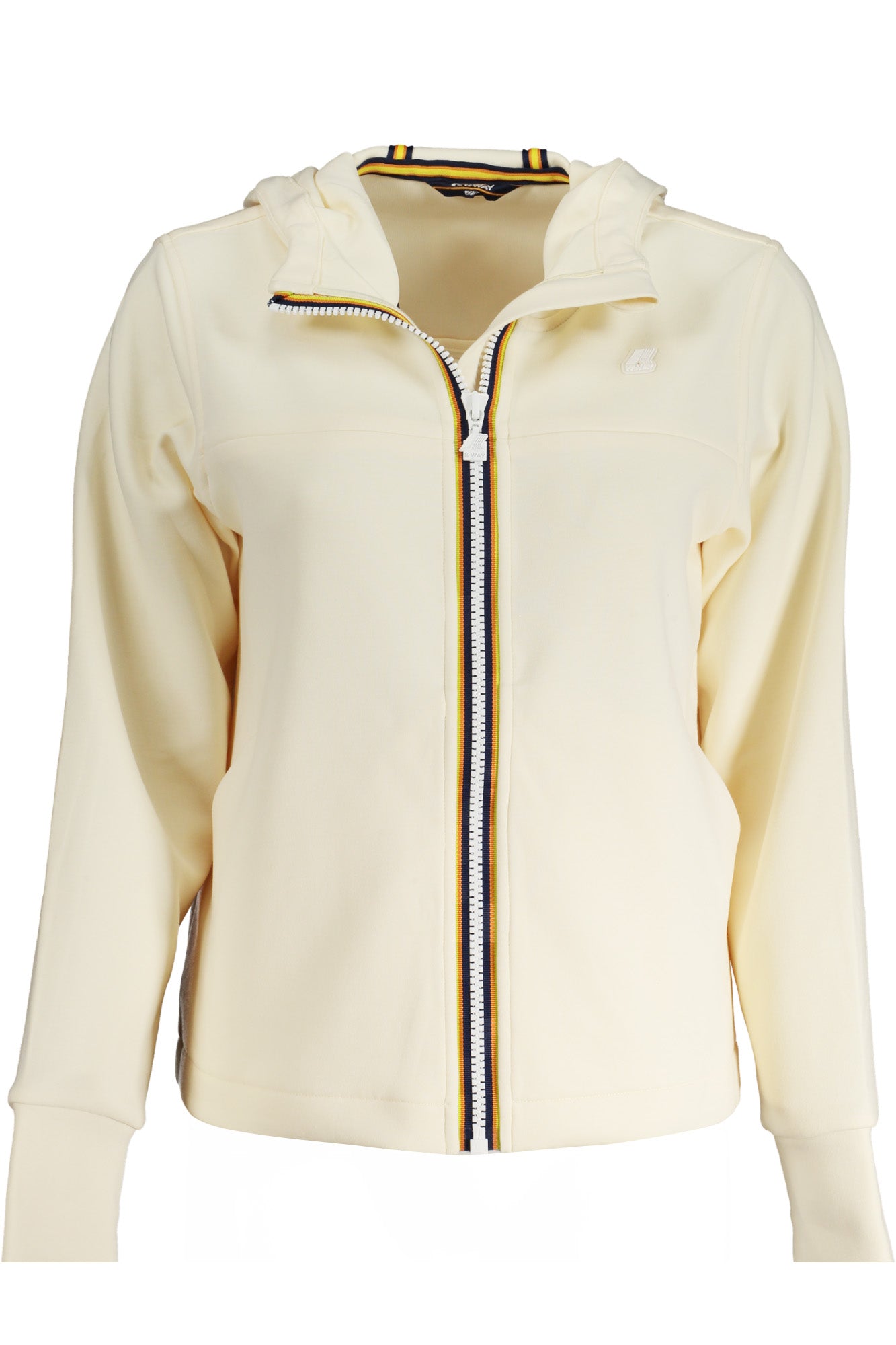 SWEAT-SHIRT ZIPPÉ K-WAY BEIGE FEMME - K-WAY