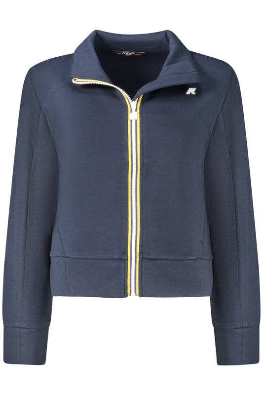 SWEAT-SHIRT K-WAY AVEC ZIP FEMME BLEU - K-WAY