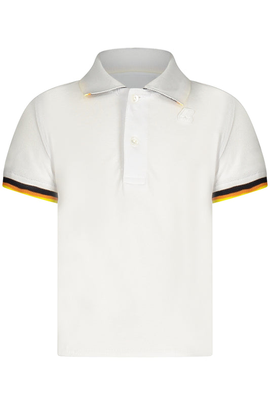 K-WAY POLO MANCHES COURTES ENFANT BLANC - K-WAY