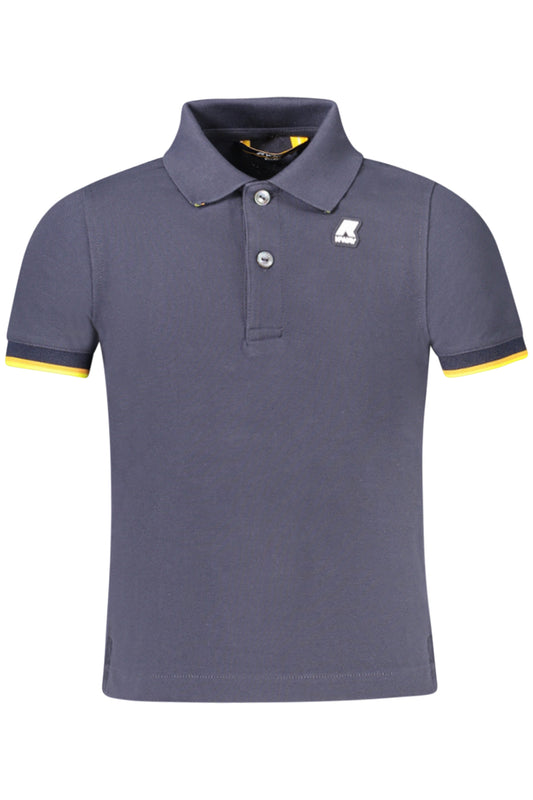 K-WAY POLO MANCHES COURTES ENFANT BLEU - K-WAY