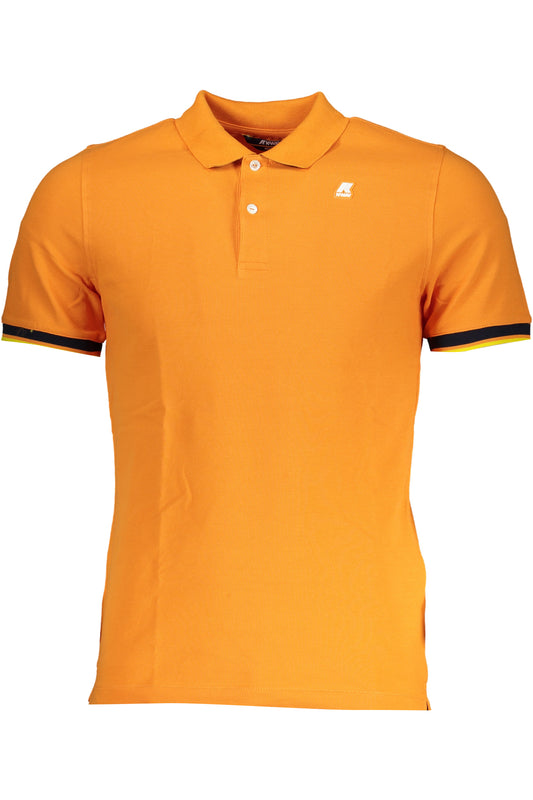 POLO MANCHES COURTES K-WAY HOMME ORANGE - K-WAY