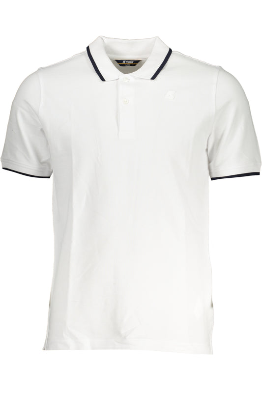 POLO HOMME K-WAY BLANC MANCHES COURTES - K-WAY