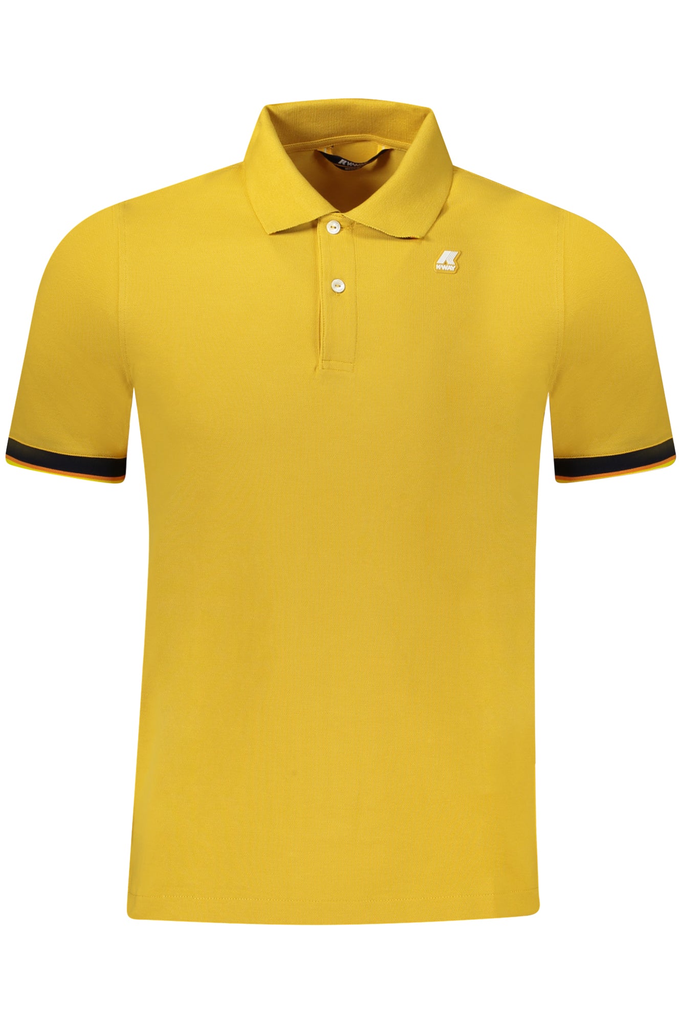 K-WAY POLO MANCHES COURTES HOMME JAUNE - K-WAY