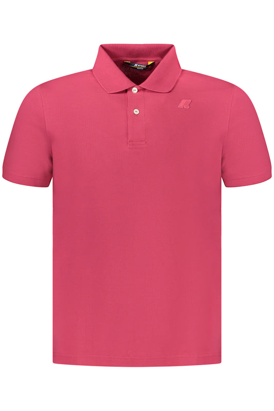 K-WAY POLO MANCHES COURTES HOMME ROSE - K-WAY