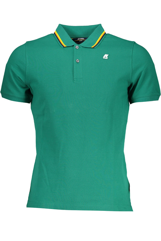 POLO MANCHES COURTES HOMME K-WAY VERT - K-WAY