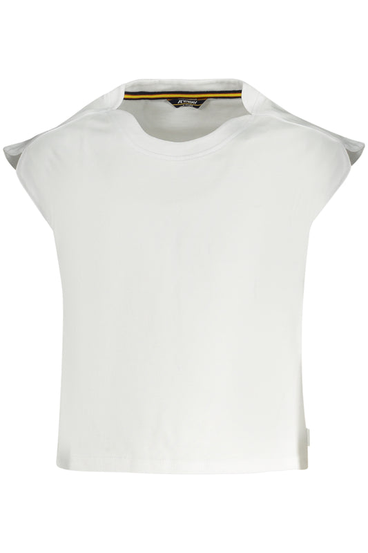 T-SHIRT MANCHES COURTES K-WAY FILLE BLANC - K-WAY